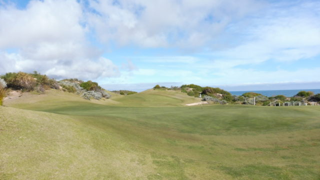 The 17th green at The Cut Golf Club