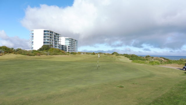 The 2nd green at The Cut Golf Club