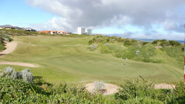 The 3rd green at The Cut Golf Club