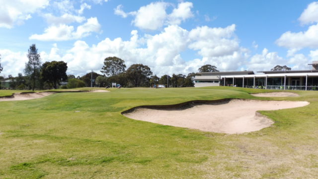 The 9th green at Horsham Golf Club