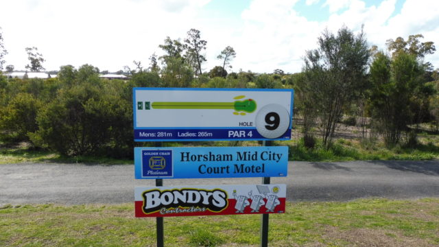 Hole marker at Horsham Golf Club