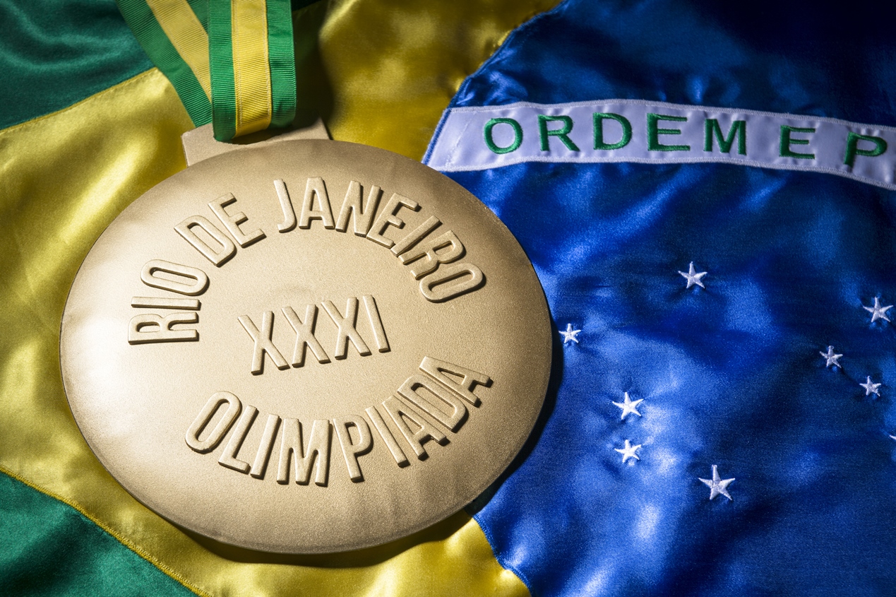 Medal designating Olympics in Rio