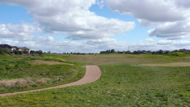 The 13th tee at Sanctuary Lakes Golf Club