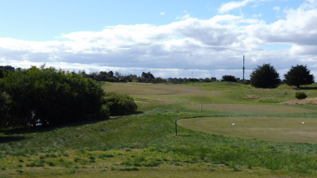 The 1st tee at Sanctuary Lakes Golf Club