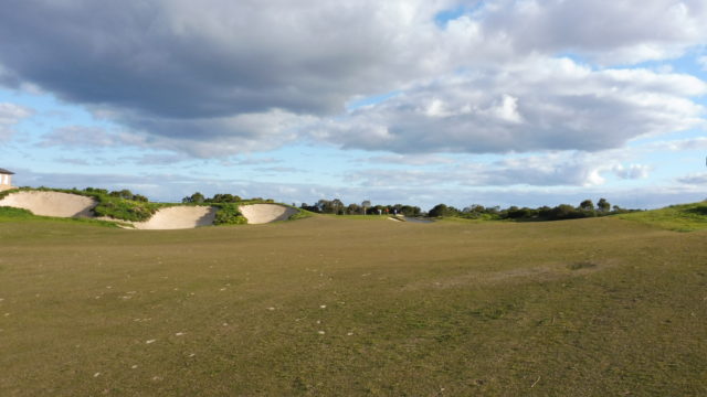 The 8th fairway at Sanctuary Lakes Golf Club