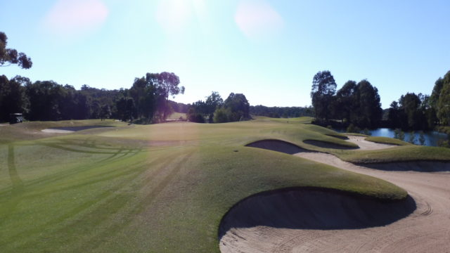 The 15th green at Terrey Hills Golf & Country Club