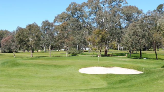 The 12th green at Federal Golf Club