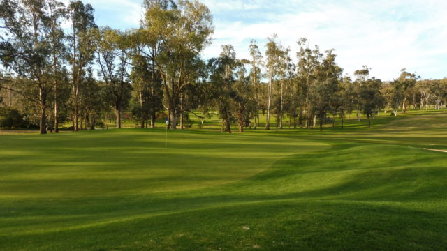 The 1st green at Federal Golf Club