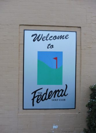 Entry to Federal Golf Club