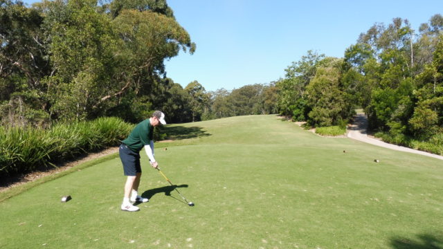 Chris on the 10th tee at Avondale Golf Club