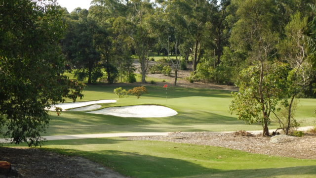 Side view of 15th green at Avondale Golf Club
