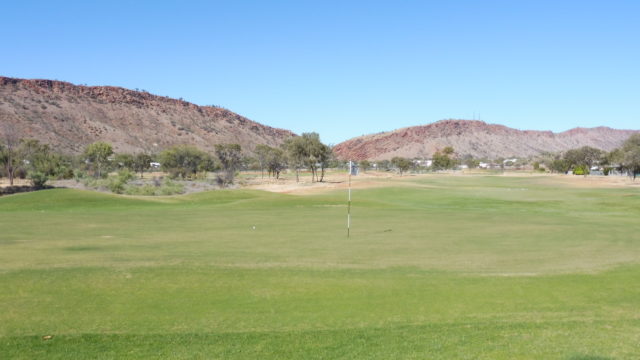 The 11th green at Alice Springs Golf Club