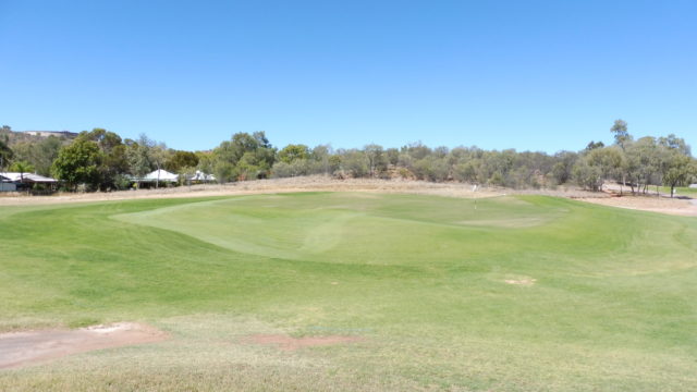 The 12th green at Alice Springs Golf Club