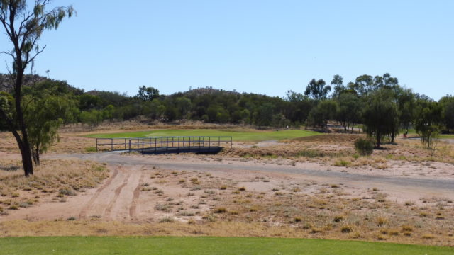 The 12th tee at Alice Springs Golf Club