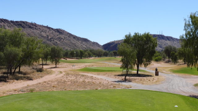 The 13th tee at Alice Springs Golf Club