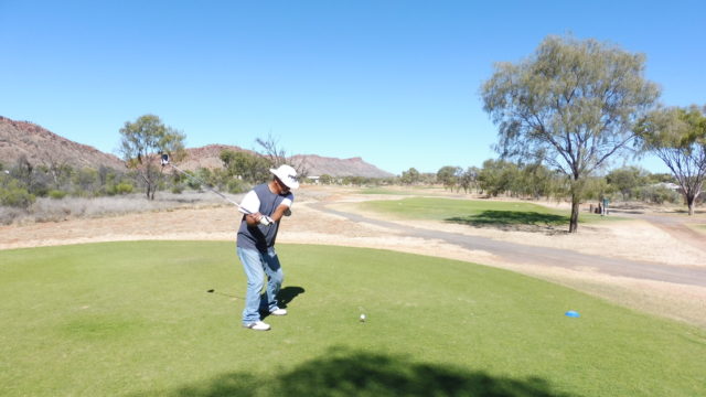 The 14th Tee at Alice Springs Golf Club