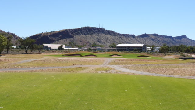 The 15th tee at Alice Springs Golf Club