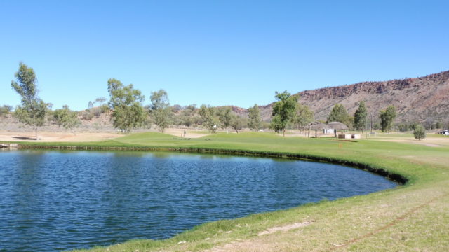 The 17th fairway at Alice Springs Golf Club