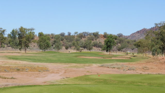 The 17th tee at Alice Springs Golf Club