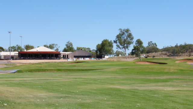 The 18th fairway at Alice Springs Golf Club