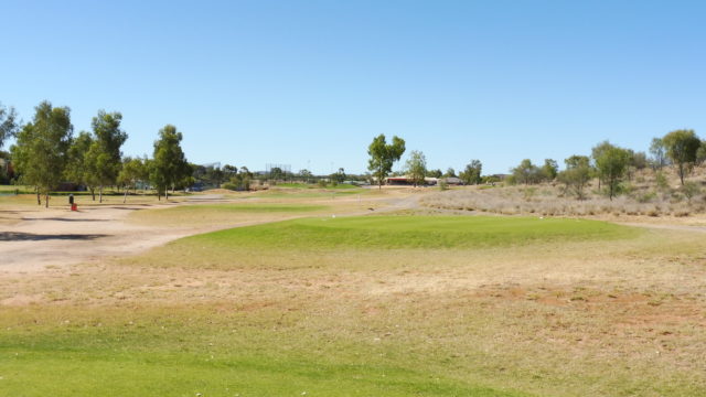 The 18th tee at Alice Springs Golf Club