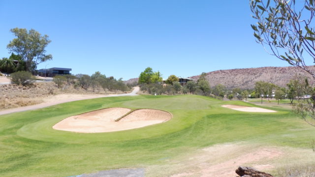 The 3rd green at Alice Springs Golf Club