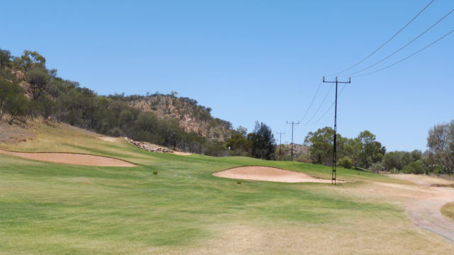 The 4th fairway at Alice Springs Golf Club