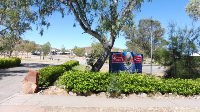 Entrance to Alice Springs Golf Club