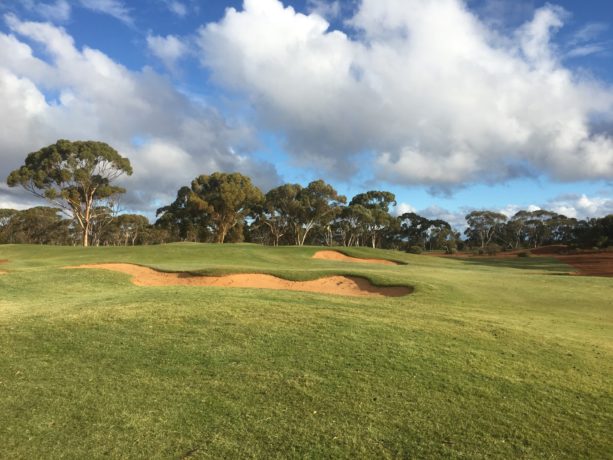 The 13th green at Kalgoorlie Golf Club