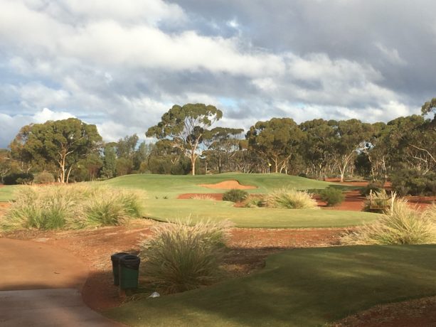 The 13th tee at Kalgoorlie Golf Club