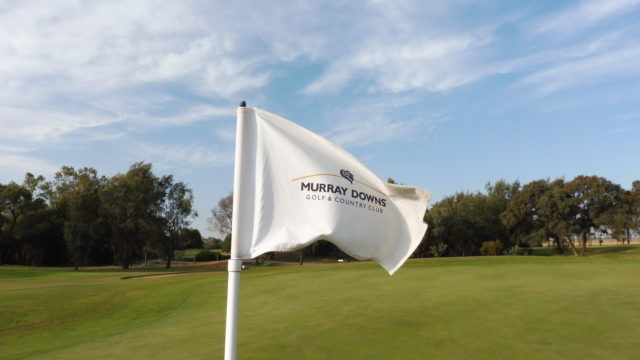 Pin flag at Murray Downs Golf Country Club