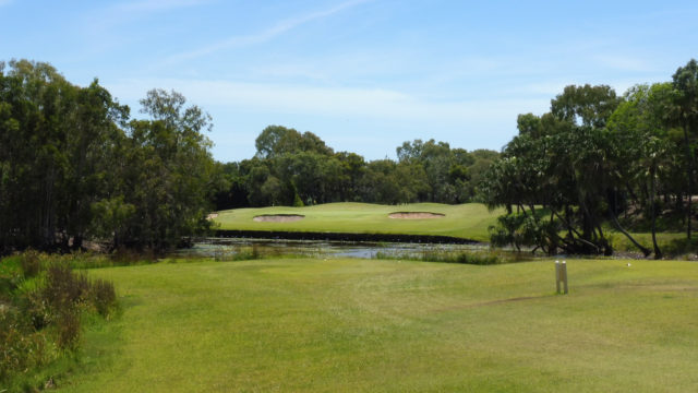 The 14th tee at Capricorn Resort Golf Course