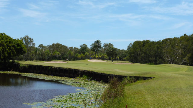 The 17th green at Capricorn Resort Golf Course