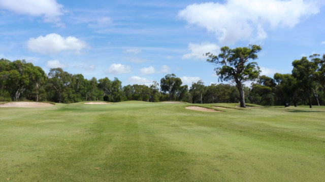 The 5th green at Capricorn Resort Golf Course