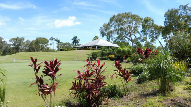 The clubhouse at Capricorn Resort Golf Course