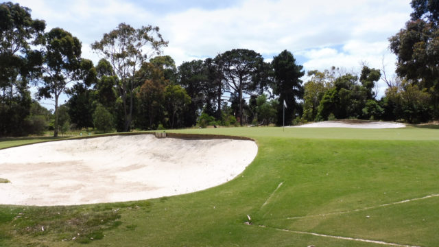 The 11th green at Cranbourne Golf Club