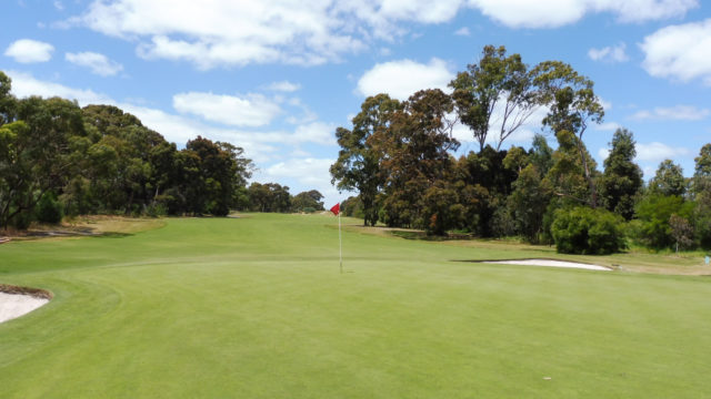 The 13th green at Cranbourne Golf Club