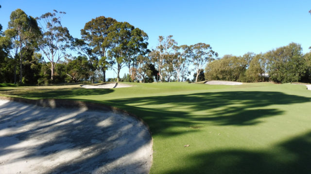The 15th green at Cranbourne Golf Club