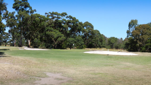 The 3rd green at Cranbourne Golf Club