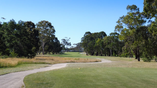 The 9th tee at Cranbourne Golf Club