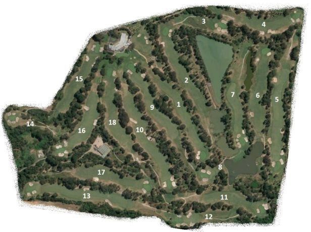 Map of Cranbourne Golf Club