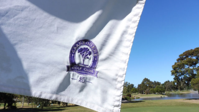 Pin flag at Cranbourne Golf Club