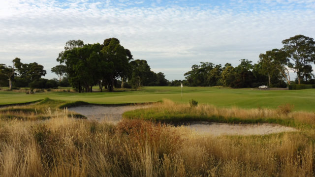 The 6th green at Kingston Heath Golf Club