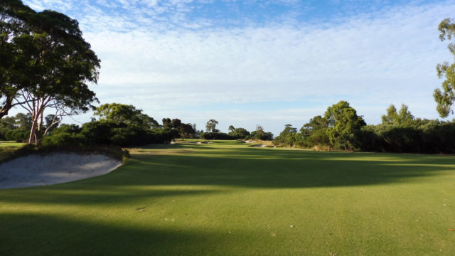 The 7th fairway at Kingston Heath Golf Club