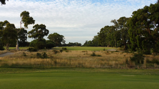 The 7th tee at Kingston Heath Golf Club