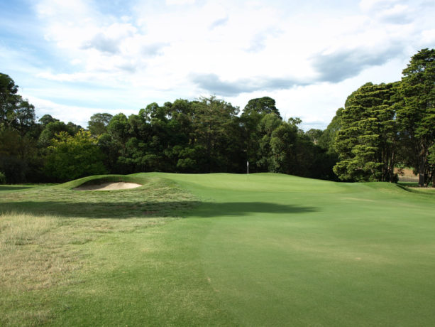 The 16th green at Riversdale Golf Club