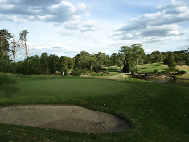 The 17th green at Riversdale Golf Club