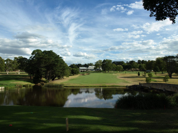 The 18th tee at Riversdale Golf Club