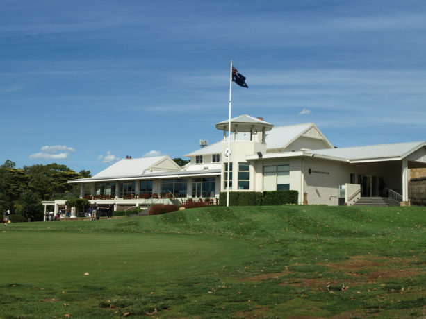The clubhouse at Riversdale Golf Club