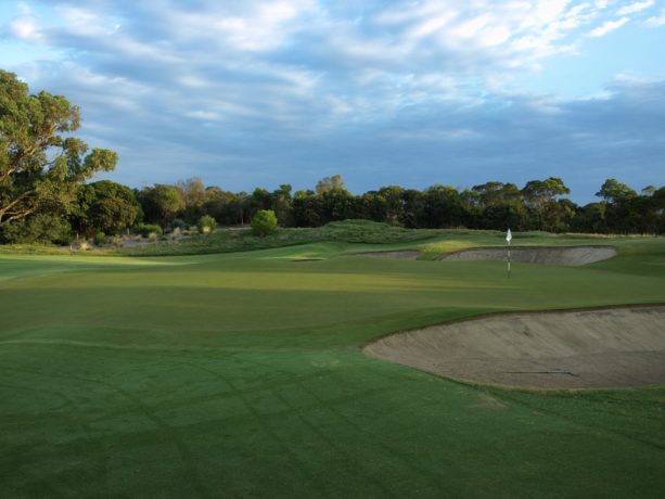 The 10th green at Sorrento Golf Club